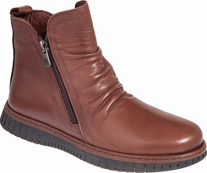 ADAM'S SHOES leather low boot