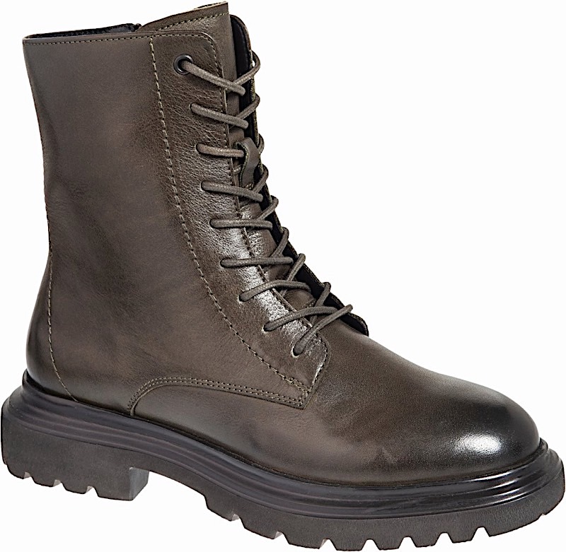 ADAM'S SHOES leather biker boot