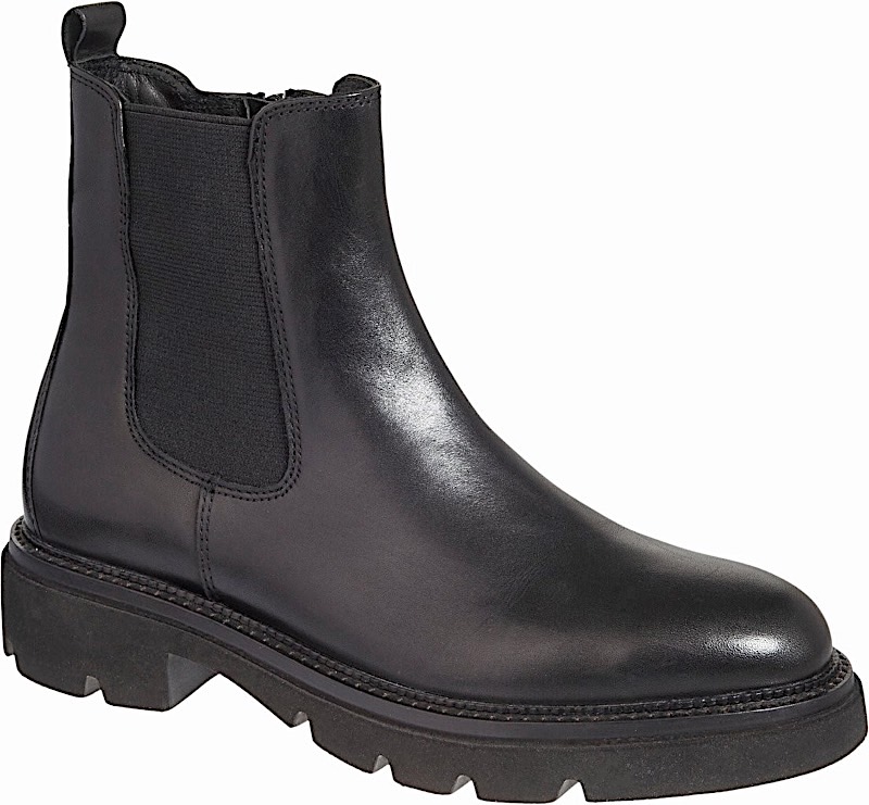 ADAM'S SHOES leather biker boot