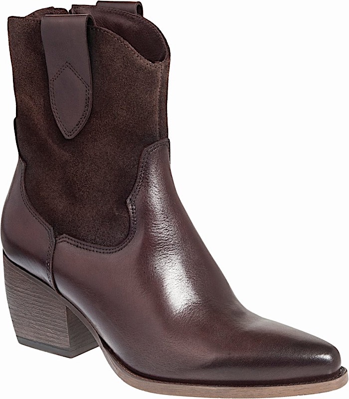 RELAX SHOE δερμάτινο western style μποτάκι