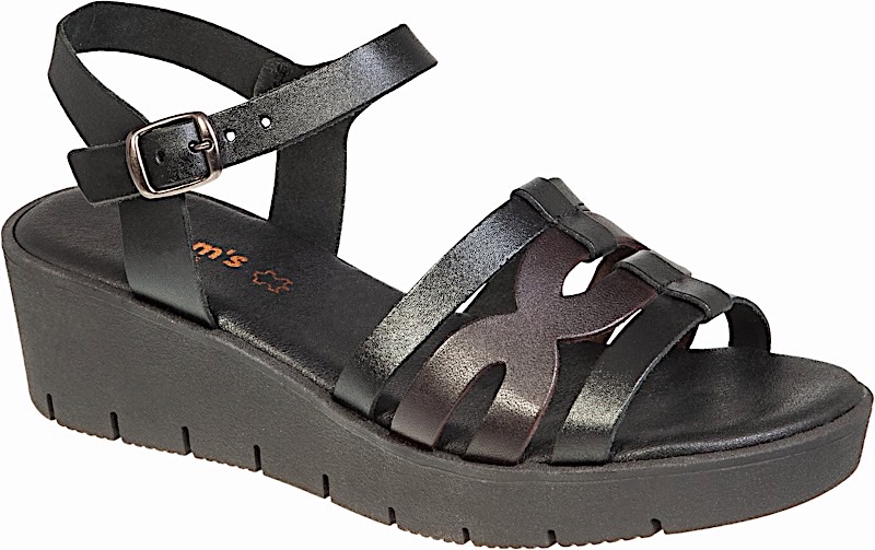 ADAM'S SHOES δερμάτινη χαμηλή πλατφόρμα