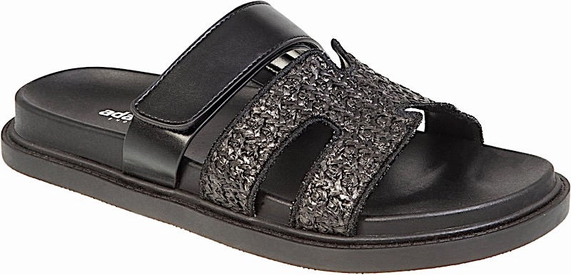 ADAM'S SHOES flatform με ψάθα