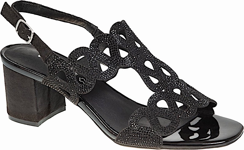 ADAM'S SHOES elegant low heel sandal