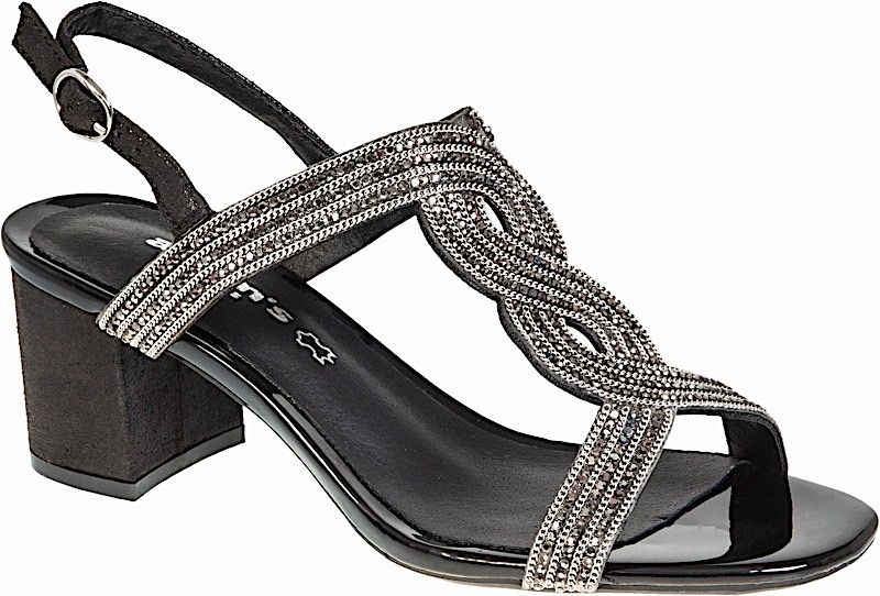 ADAM'S SHOES elegant low heel sandal