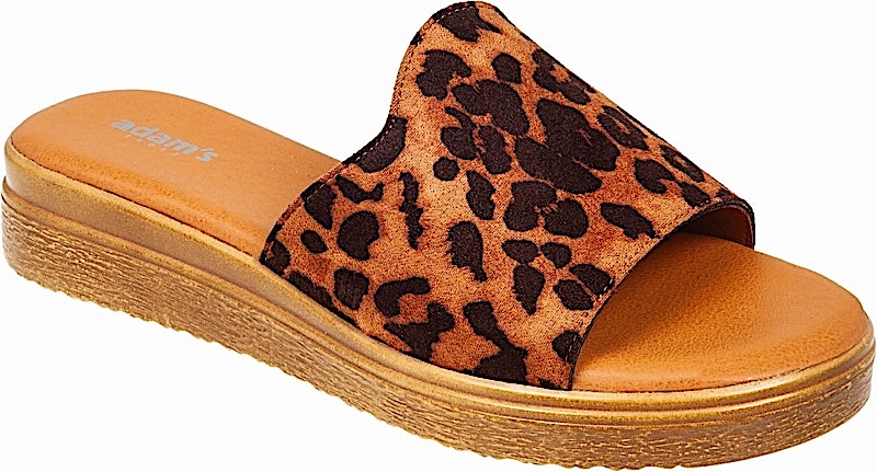 ADAM'S SHOES animal skin slide