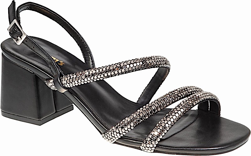 ADAM'S SHOES elegant low heel sandal