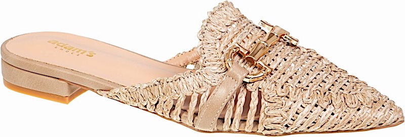 ADAM'S SHOES pointed flat mule