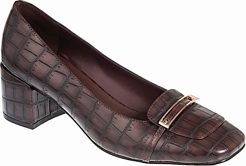 ADAM'S SHOES pump with square heel
